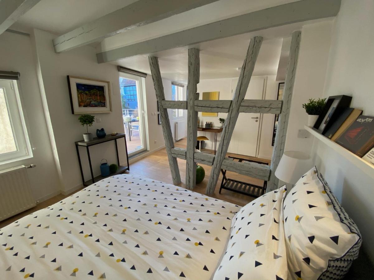 Duplex Le 12 - Appartement Avec Terrasse Dans Le Vignoble - 5 Mn Du Centre De Colmar Wettolsheim Exterior foto
